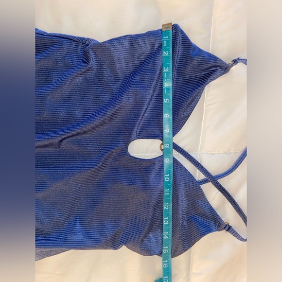 Aerie Women’s XL Blue One-Piece Cheeky Swimsuit - Picture 6 of 6